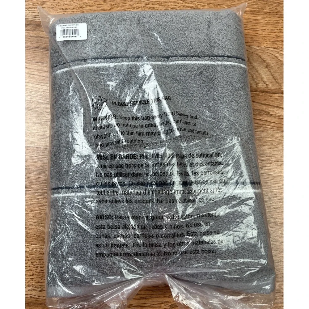 Tommy Hilfiger Modern American Bath Towel, Steel Grey 30